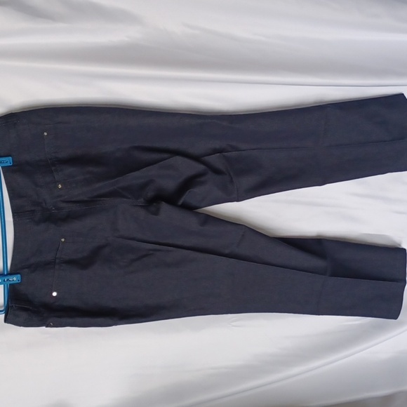 Jones New York Signature Jeans Size 14 Stretch Dark Blue - Picture 4 of 6